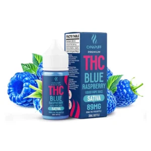 THC Liquid kaufen Blaue Himbeere 89 mg 30 ml